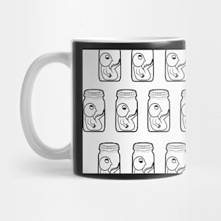 Man in a Jar Pattern Mug